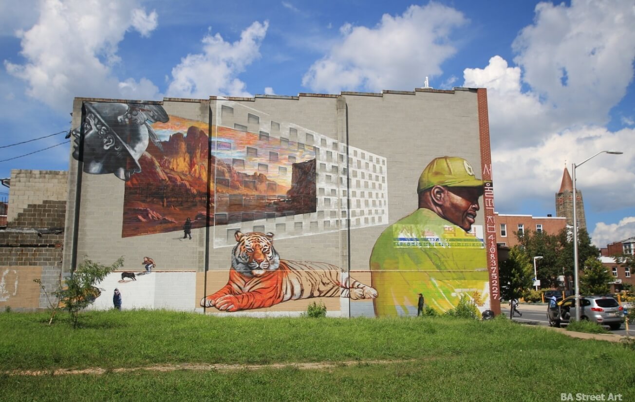 Building mural in Baltimore
