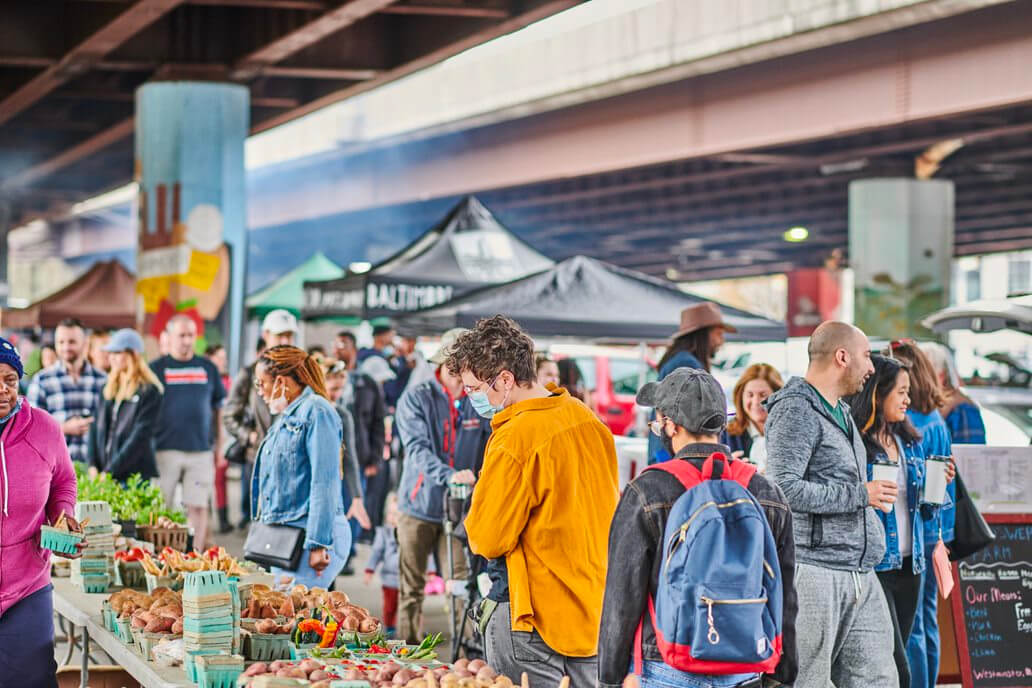 Baltimore Farmers' Market in full swing